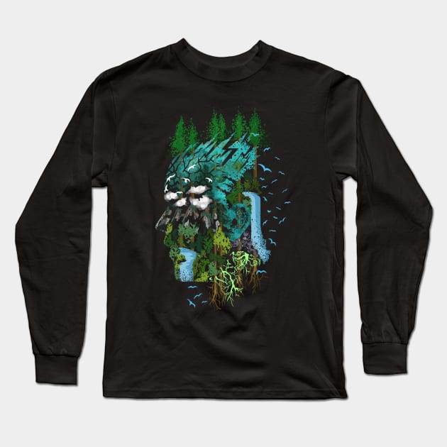 Father Nature Long Sleeve T-Shirt by nippyer